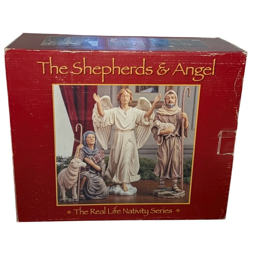 Three Kings Gifts The Shepherds & Angel The Real‎ Life Nativity Series Set